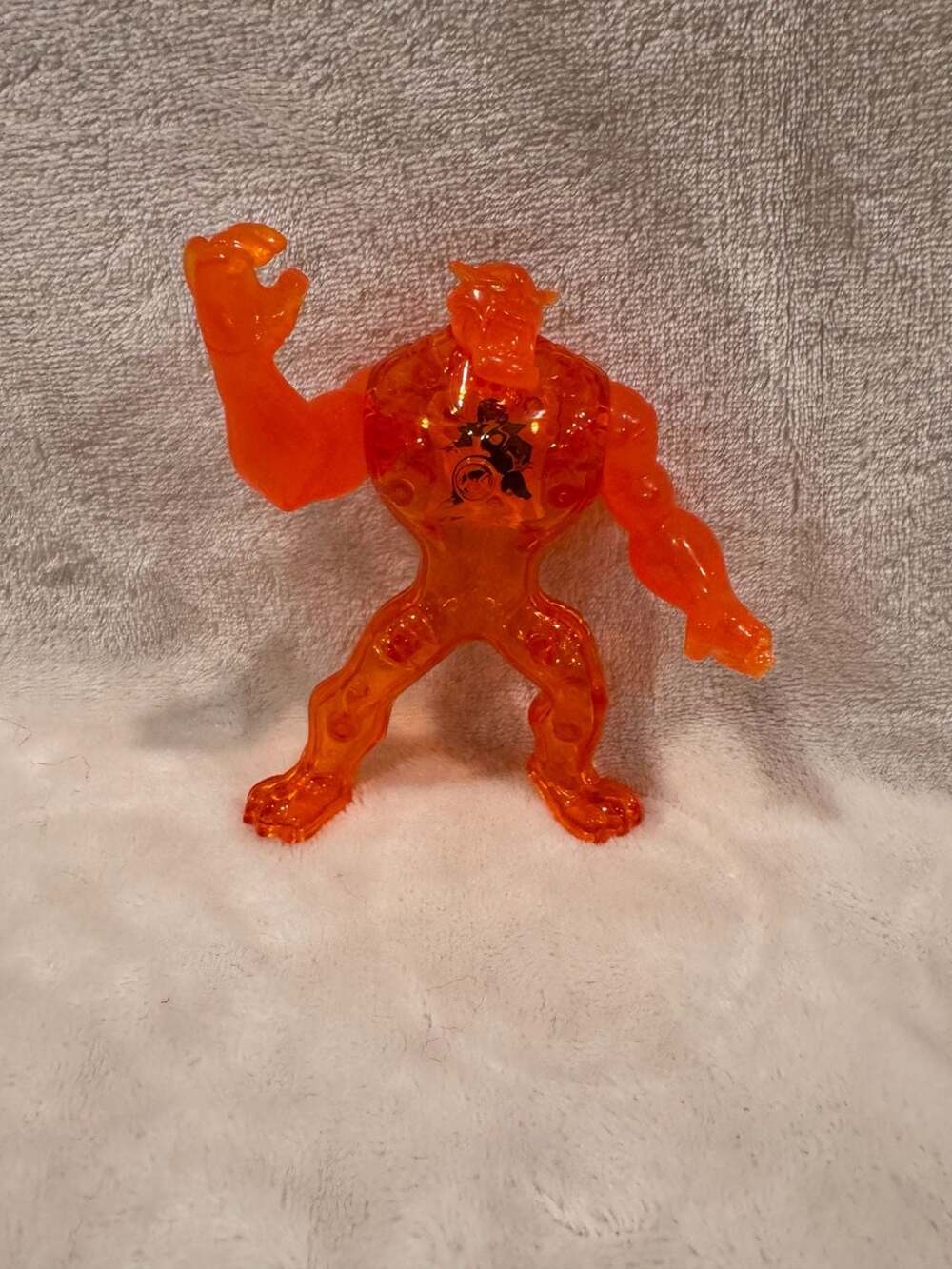 2011 McDonald's Ben 10 Orange Translucent Rath Action Figure Toy